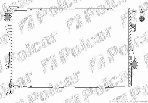 Polcar 2016086X - Радиатор, охлаждение двигателя autosila-amz.com