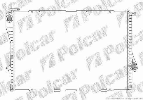 Polcar 201608-7 - Радиатор, охлаждение двигателя autosila-amz.com