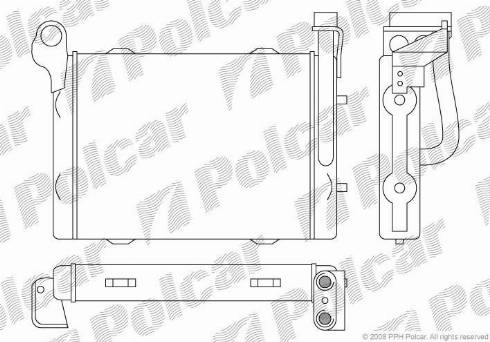 Polcar 2016L81X - Масляный радиатор, двигательное масло autosila-amz.com