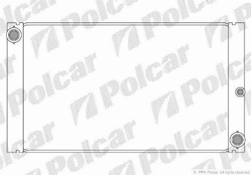 Polcar 2017084X - Радиатор, охлаждение двигателя autosila-amz.com