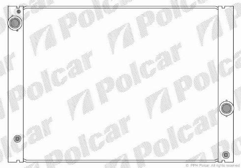 Polcar 2017085X - Радиатор, охлаждение двигателя autosila-amz.com