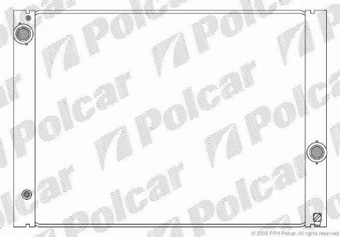 Polcar 2017083X - Радиатор, охлаждение двигателя autosila-amz.com