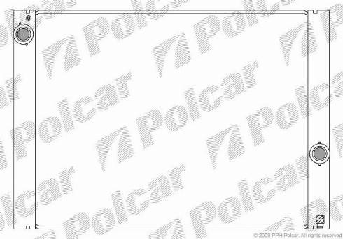Polcar 2017082X - Радиатор, охлаждение двигателя autosila-amz.com