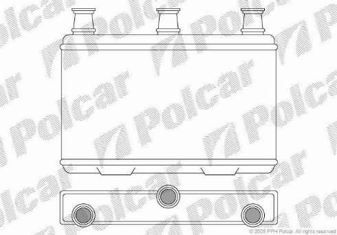 Polcar 2017N81X - Теплообменник, отопление салона autosila-amz.com