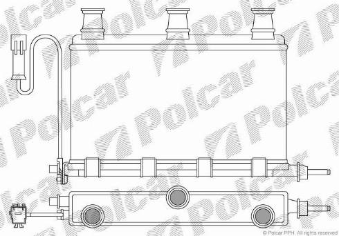 Polcar 2017N82X - Теплообменник, отопление салона autosila-amz.com