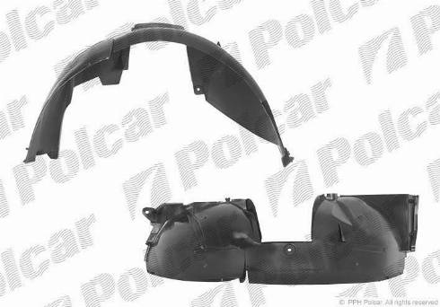 Polcar 2800FP1X - Обшивка, колесная ниша autosila-amz.com