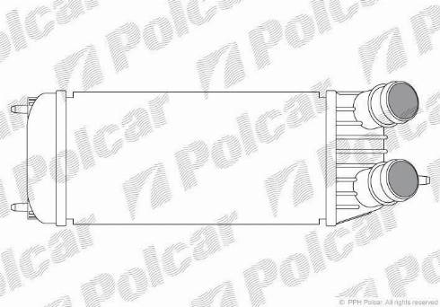 Polcar 2397J8-1 - Интеркулер, теплообменник турбины autosila-amz.com