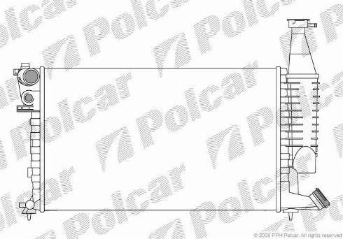 Polcar 235008-9 - Радиатор, охлаждение двигателя autosila-amz.com