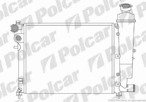 Polcar 230608A1 - Радиатор, охлаждение двигателя autosila-amz.com