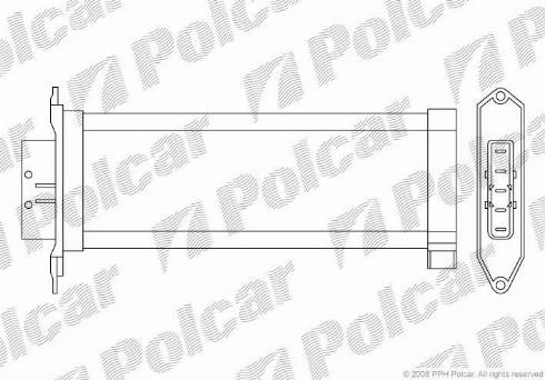 Polcar 2308N82X - Теплообменник, отопление салона autosila-amz.com