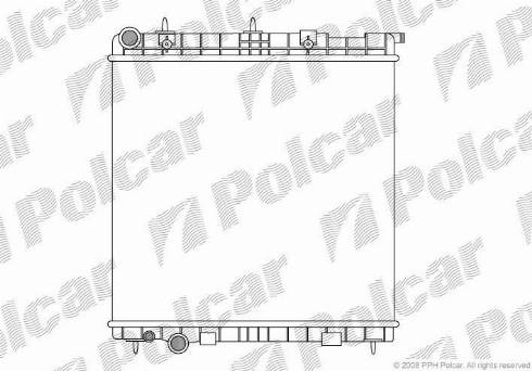 Polcar 231508-4 - Радиатор, охлаждение двигателя autosila-amz.com