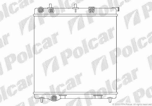 Polcar 2315085X - Радиатор, охлаждение двигателя autosila-amz.com
