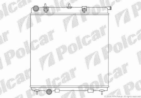 Polcar 231508A1 - Радиатор, охлаждение двигателя autosila-amz.com