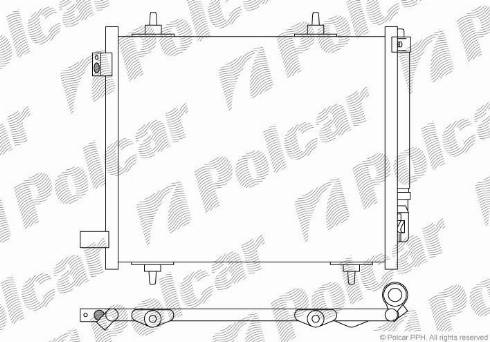 Polcar 2315K8C1 - Конденсатор кондиционера autosila-amz.com