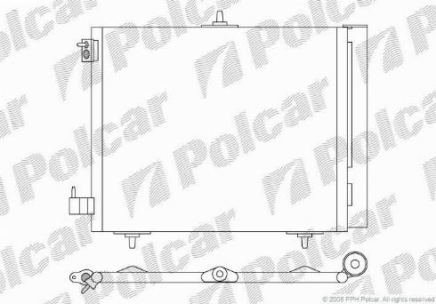 Polcar 2316K81X - Конденсатор кондиционера autosila-amz.com