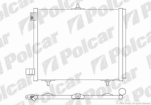 Polcar 2316K82X - Конденсатор кондиционера autosila-amz.com