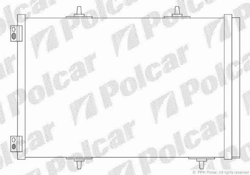 Polcar 2316K8C3 - Конденсатор кондиционера autosila-amz.com