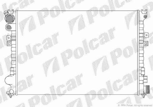 Polcar 238008A2 - Радиатор, охлаждение двигателя autosila-amz.com