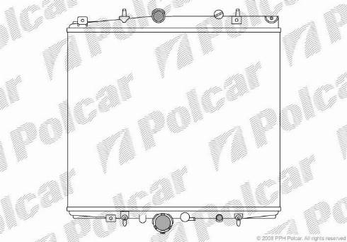 Polcar 2381082X - Радиатор, охлаждение двигателя autosila-amz.com