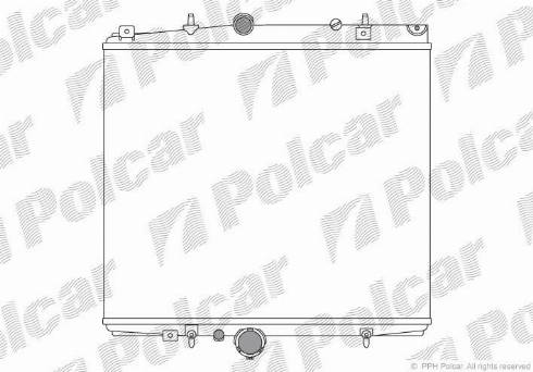 Polcar 238108A1 - Радиатор, охлаждение двигателя autosila-amz.com
