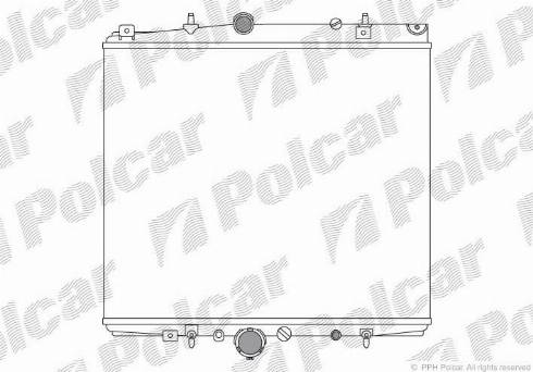 Polcar 238108A2 - Радиатор, охлаждение двигателя autosila-amz.com