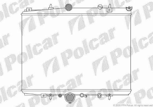 Polcar 233208-4 - Радиатор, охлаждение двигателя autosila-amz.com