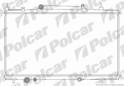 Polcar 233208-3 - Радиатор, охлаждение двигателя autosila-amz.com