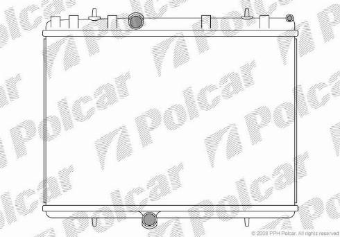 Polcar 2329081X - Радиатор, охлаждение двигателя autosila-amz.com