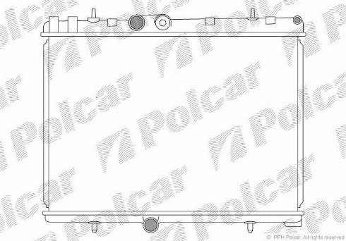 Polcar 232908-1 - Радиатор, охлаждение двигателя autosila-amz.com