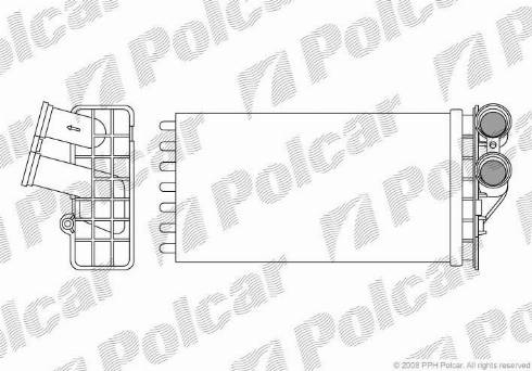 Polcar 2329N81X - Теплообменник, отопление салона autosila-amz.com