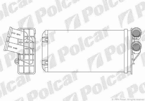Polcar 2329N8-1 - Теплообменник, отопление салона autosila-amz.com
