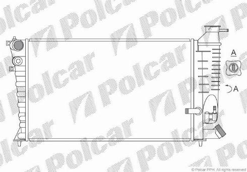 Polcar 232408-4 - Радиатор, охлаждение двигателя autosila-amz.com