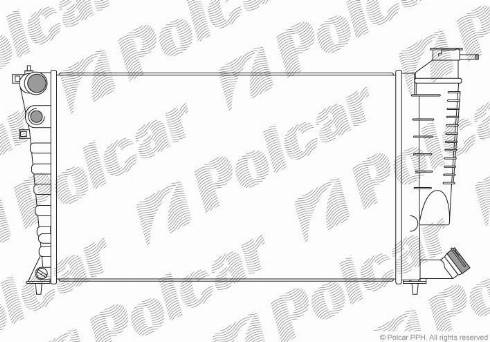 Polcar 232608-6 - Радиатор, охлаждение двигателя autosila-amz.com
