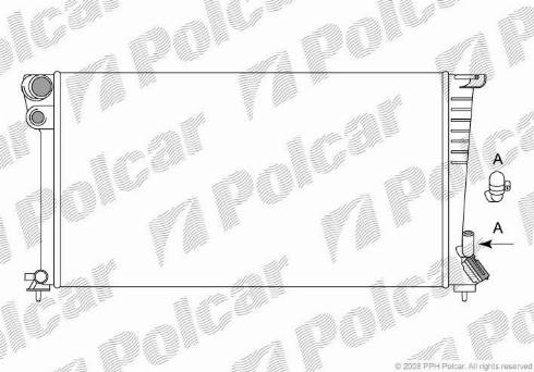 Polcar 232608A4 - Радиатор, охлаждение двигателя autosila-amz.com