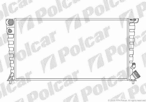 Polcar 232608A5 - Радиатор, охлаждение двигателя autosila-amz.com