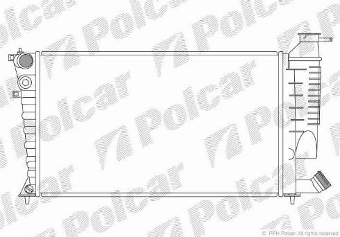 Polcar 232608A6 - Радиатор, охлаждение двигателя autosila-amz.com