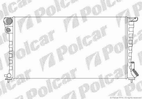 Polcar 232608B4 - Радиатор, охлаждение двигателя autosila-amz.com