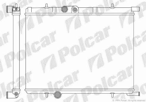 Polcar 232708A1 - Радиатор, охлаждение двигателя autosila-amz.com