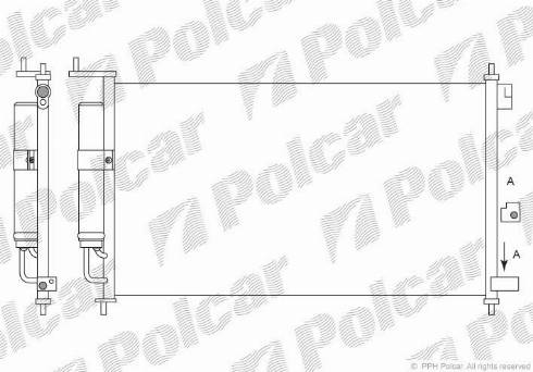 Polcar 2758K82X - Конденсатор кондиционера autosila-amz.com