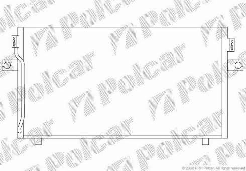 Polcar 2761K8C2 - Конденсатор кондиционера autosila-amz.com