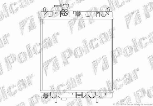 Polcar 270508-1 - Радиатор, охлаждение двигателя autosila-amz.com