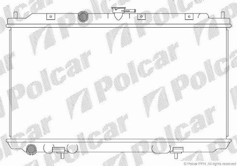 Polcar 273408-4 - Радиатор, охлаждение двигателя autosila-amz.com