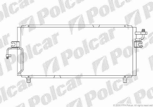 Polcar 2732K82X - Конденсатор кондиционера autosila-amz.com