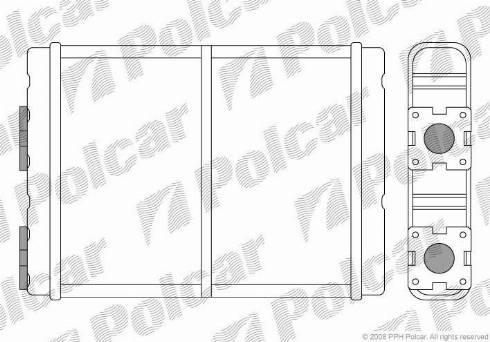 Polcar 2770N81X - Теплообменник, отопление салона autosila-amz.com