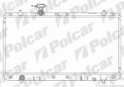 Polcar 741408-1 - Радиатор, охлаждение двигателя autosila-amz.com