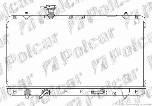 Polcar 741408-2 - Радиатор, охлаждение двигателя autosila-amz.com