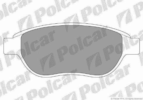 Polcar S70-0066 - Тормозные колодки, дисковые, комплект autosila-amz.com