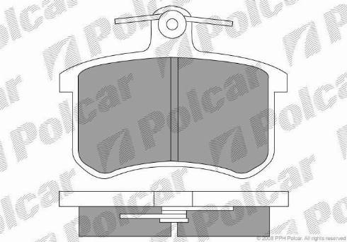Polcar S70-1023 - Тормозные колодки, дисковые, комплект autosila-amz.com