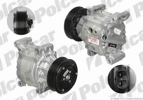 Polcar DCP09003 - Компрессор кондиционера autosila-amz.com