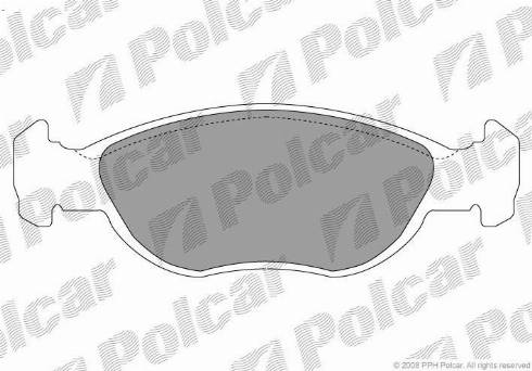 Polcar S70-0067 - Тормозные колодки, дисковые, комплект autosila-amz.com
